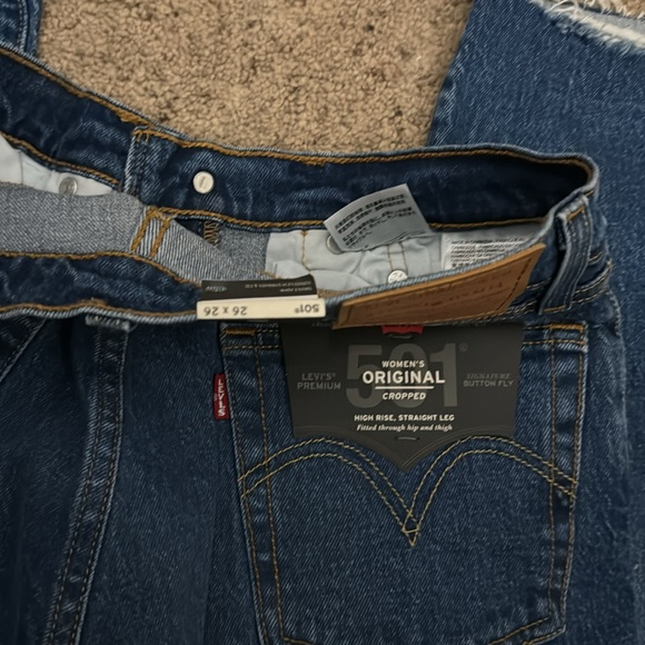 Levi's Premium Denim 501 Crop Jeans 36200-0127 (W26 L26) - Picture 13 of 14